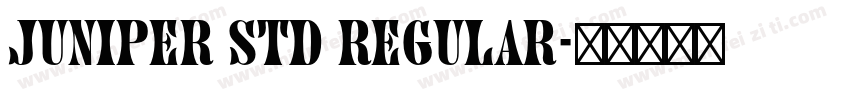 Juniper std Regular字体转换